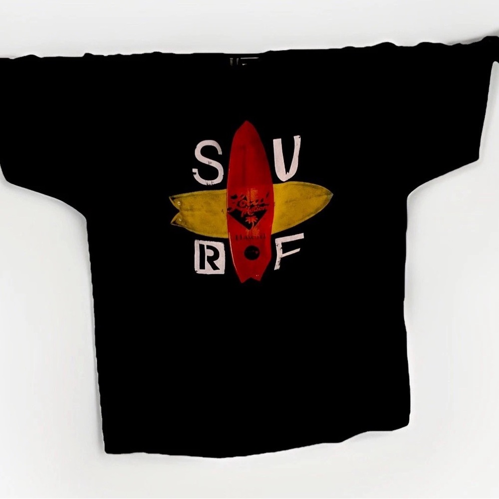 New Local Motion Hawaii Black Surf Graphic T-Shirt Size XL Gift Idea